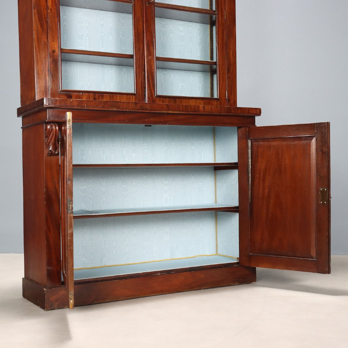 Libreria Vittoriana in Mogano Inghilterra Fine XIX Secolo-photo-1