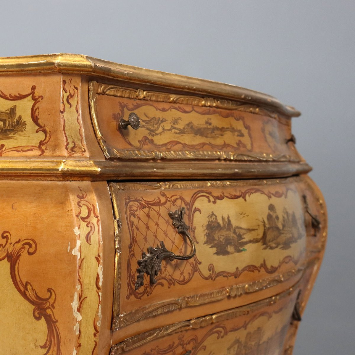 Comò in Stile Barocchetto Italia XX Secolo-photo-4