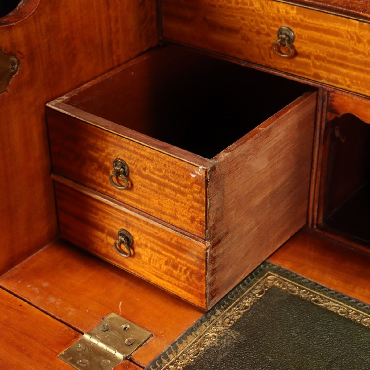 Libreria Inglese in Satinwood Inghilterra Fine XIX Secolo-photo-5