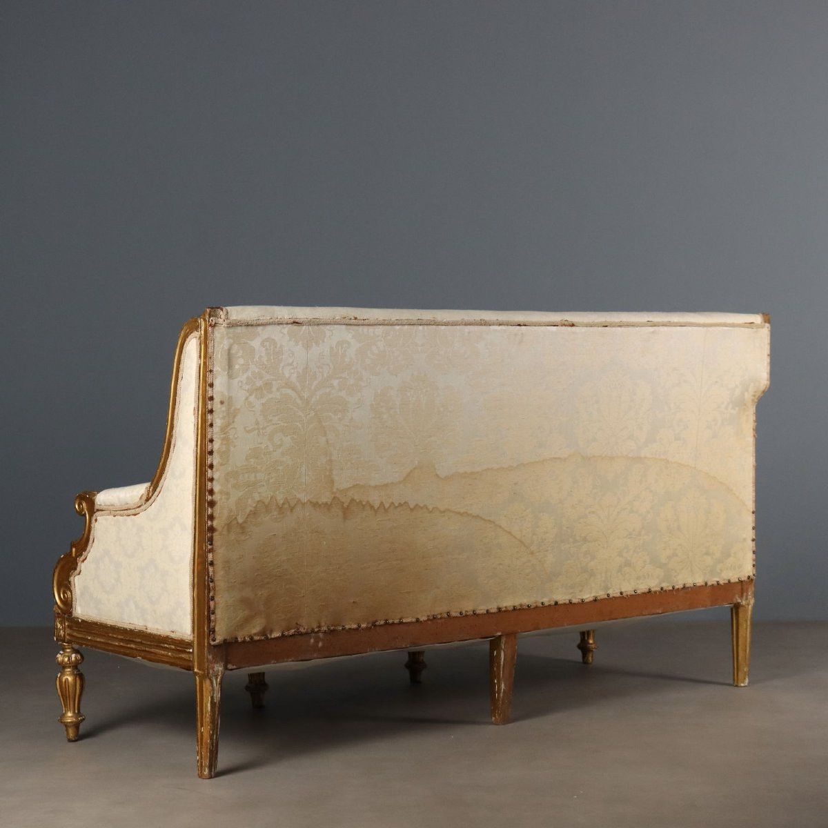 Divano in Stile Neoclassico Italia Seconda Metà XIX Secolo-photo-3