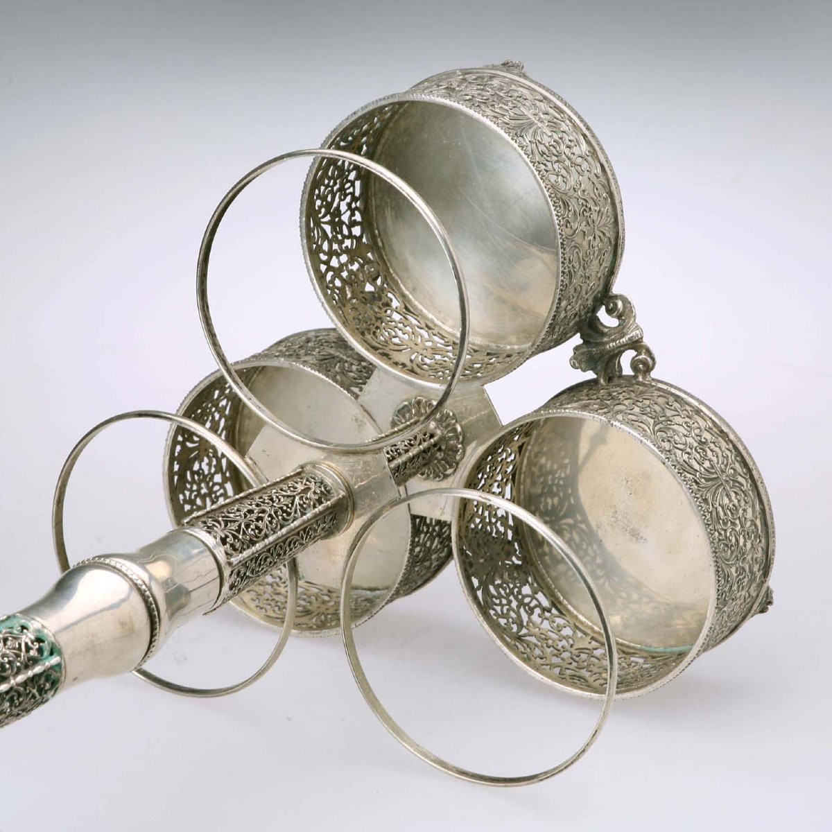 Portabottiglie in Argento Europa Primi '900-photo-4