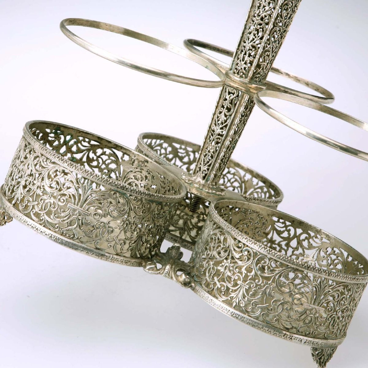 Portabottiglie in Argento Europa Primi '900-photo-4