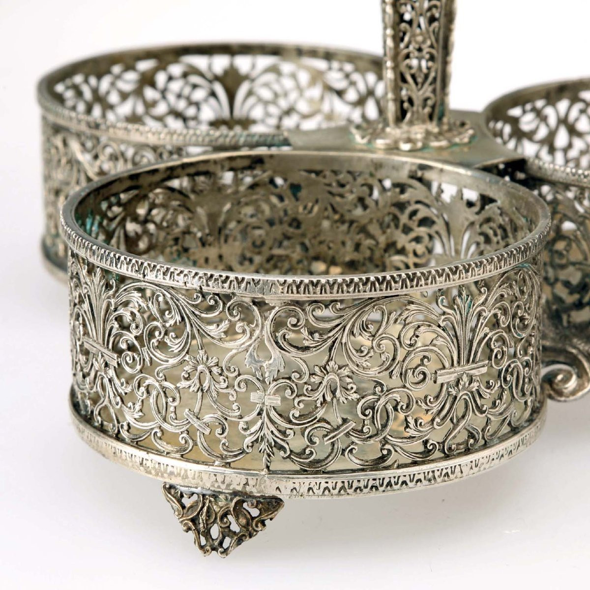 Portabottiglie in Argento Europa Primi '900-photo-6