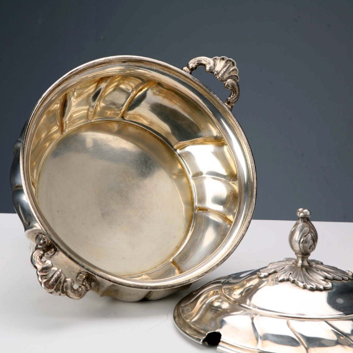 Legumiera in Argento Christian F. Heise Danimarca Fine '800 Primi '900-photo-2