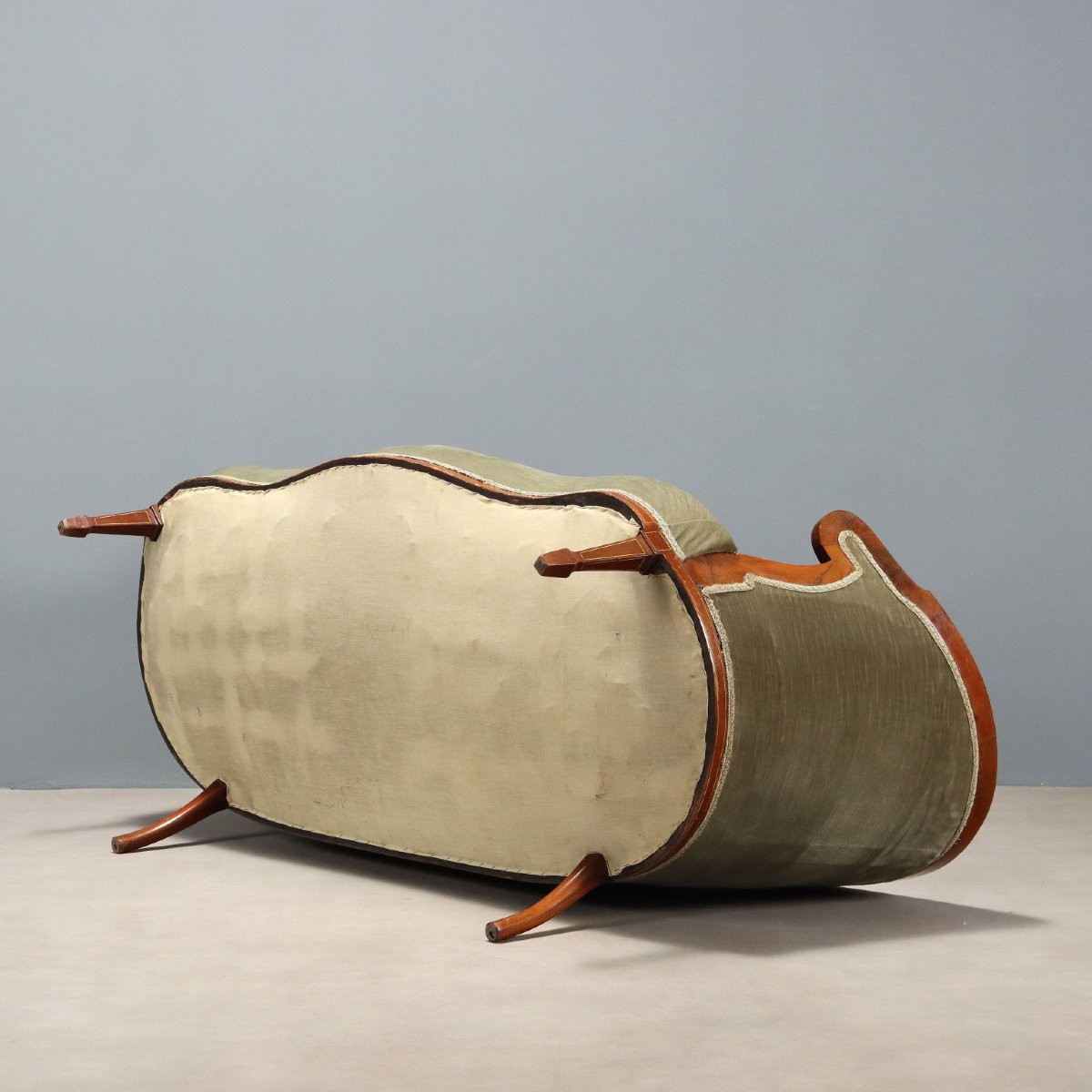 Divanetto in Mogano Inghilterra Fine XIX Inizio XX Secolo-photo-6