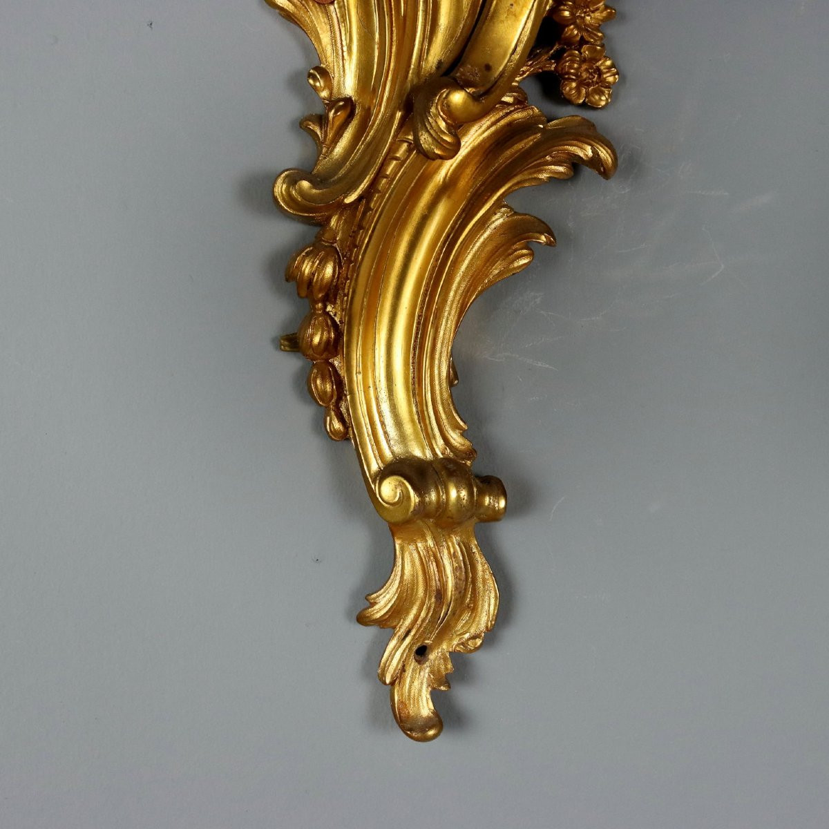 Coppia di Appliques in Bronzo dorato Italia Fine XIX Secolo-photo-1