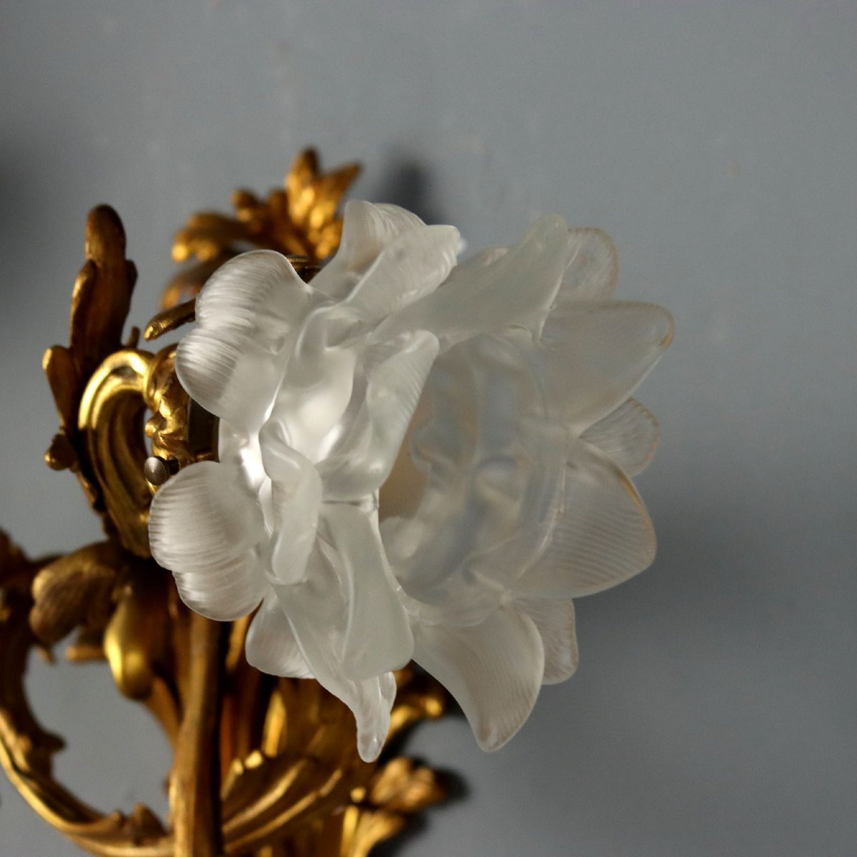 Coppia di Appliques in Bronzo dorato Italia Fine XIX Secolo-photo-4