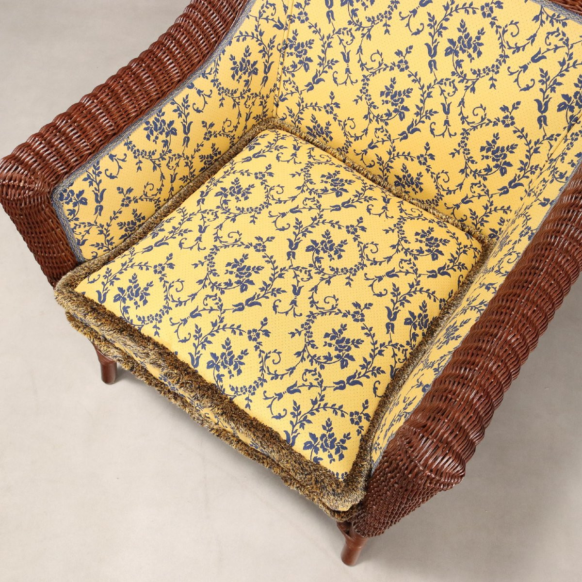 Coppia di Poltrone in Rattan Italia XX Secolo-photo-3