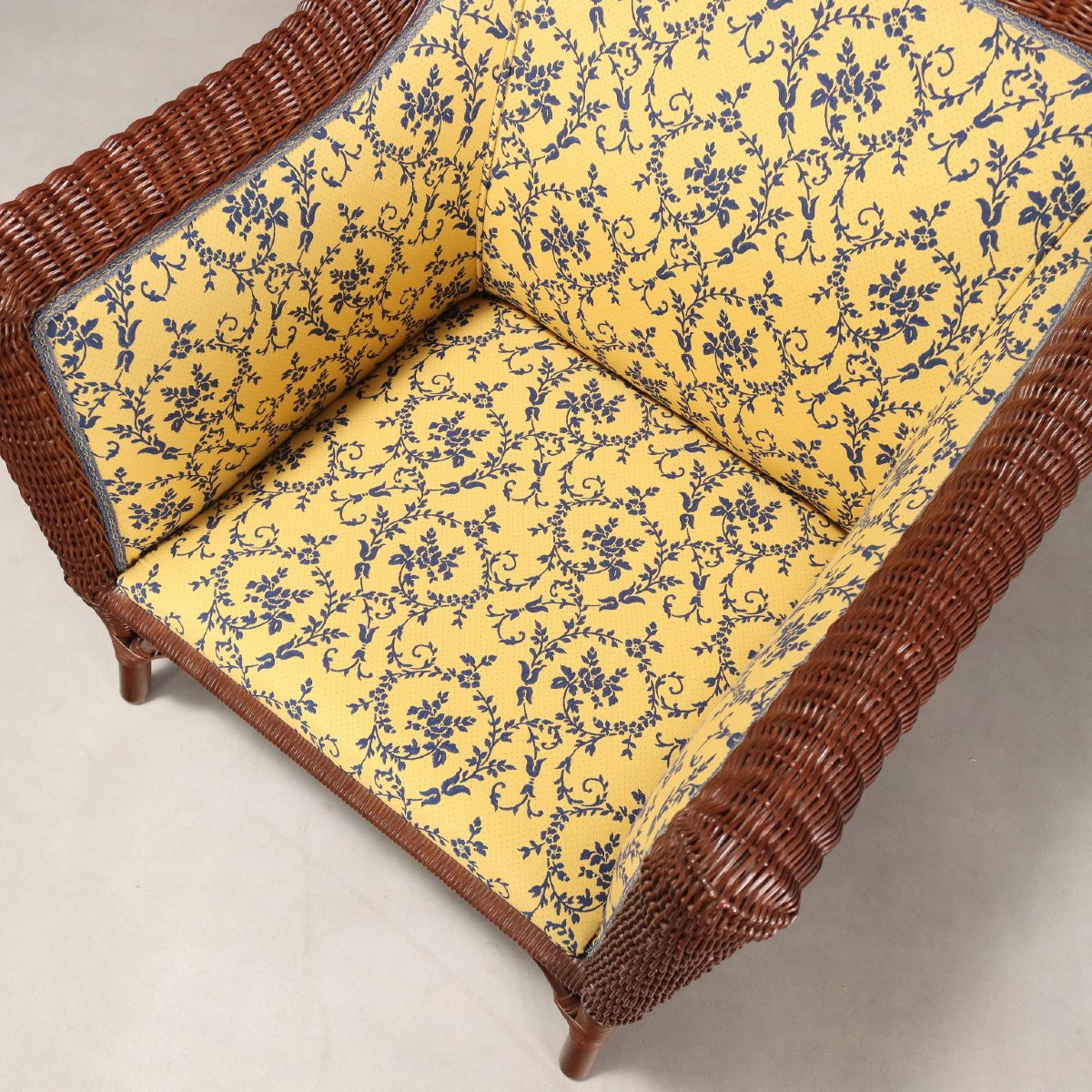 Coppia di Poltrone in Rattan Italia XX Secolo-photo-4