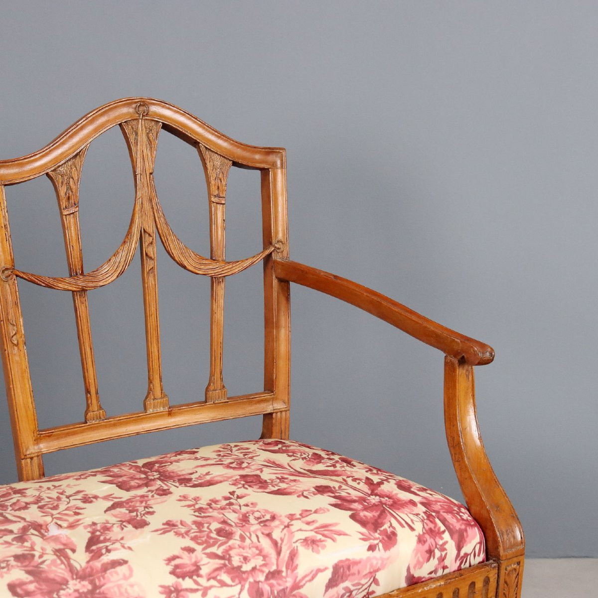 Divanetto 3 Posti Neoclassico Italia Inizio XIX Secolo-photo-4