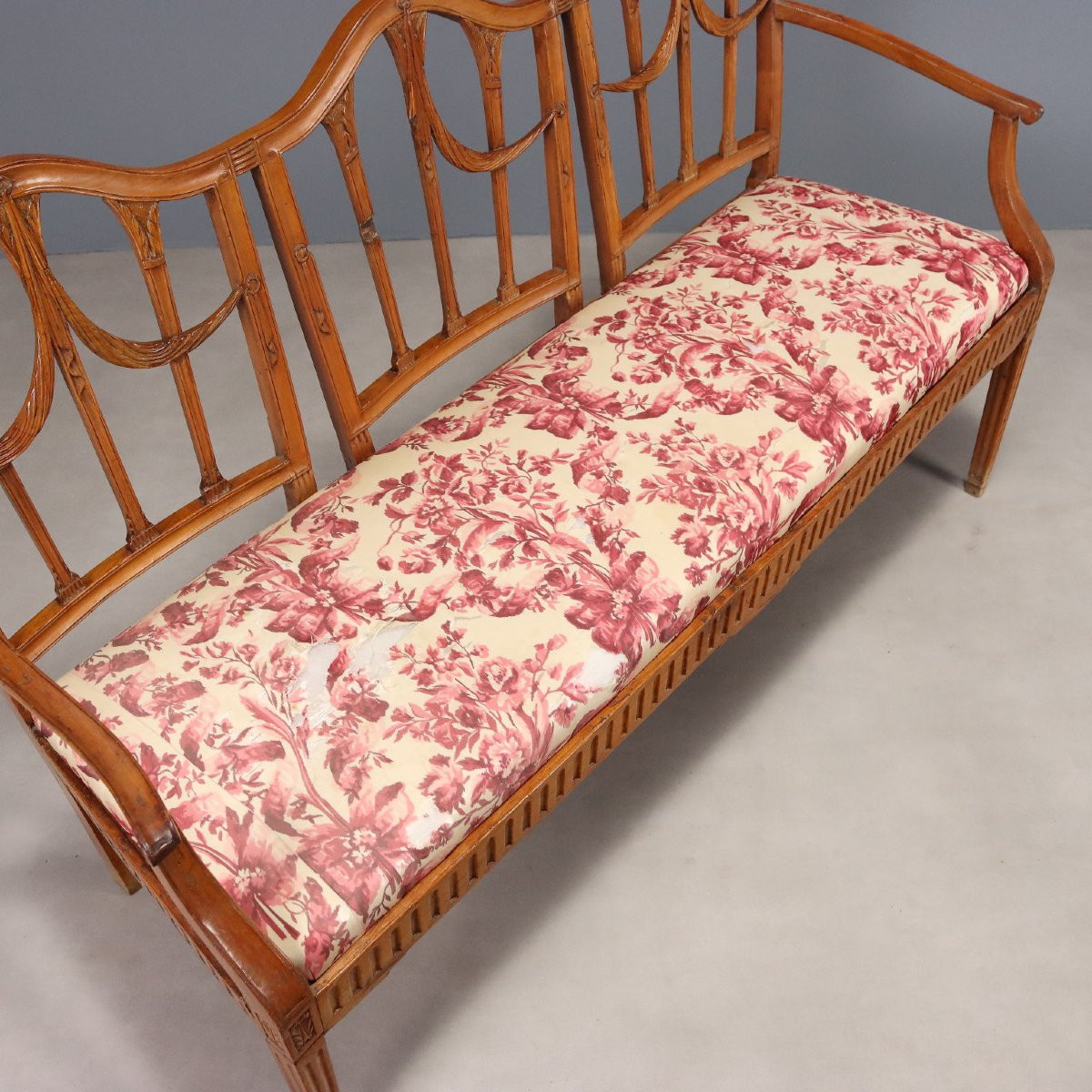 Divanetto 3 Posti Neoclassico Italia Inizio XIX Secolo-photo-5