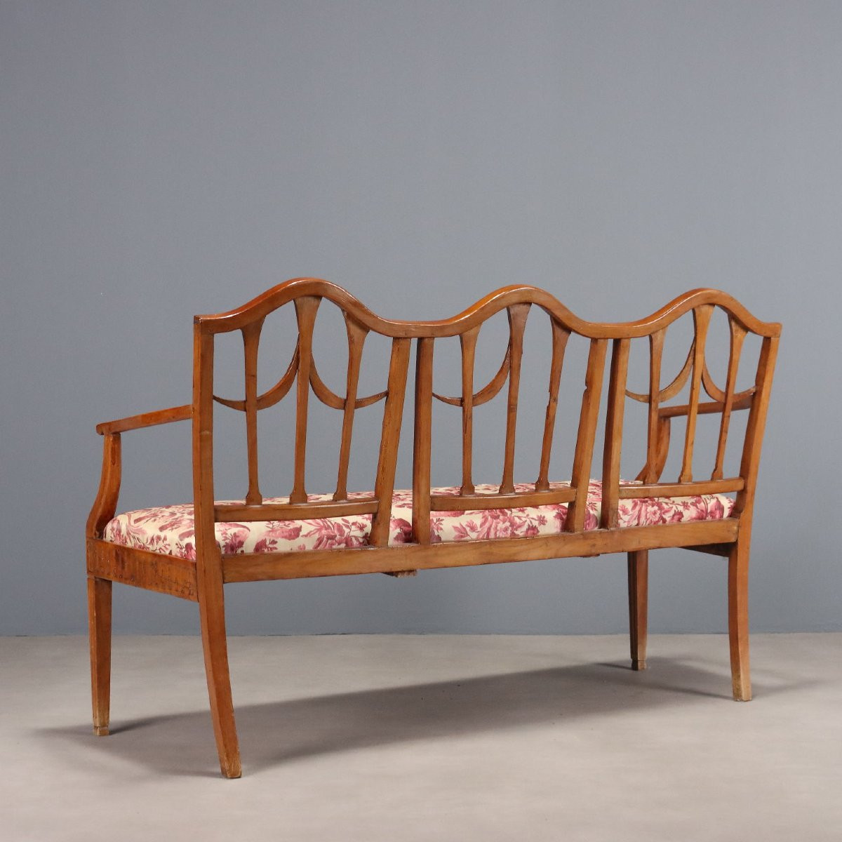 Divanetto 3 Posti Neoclassico Italia Inizio XIX Secolo-photo-7