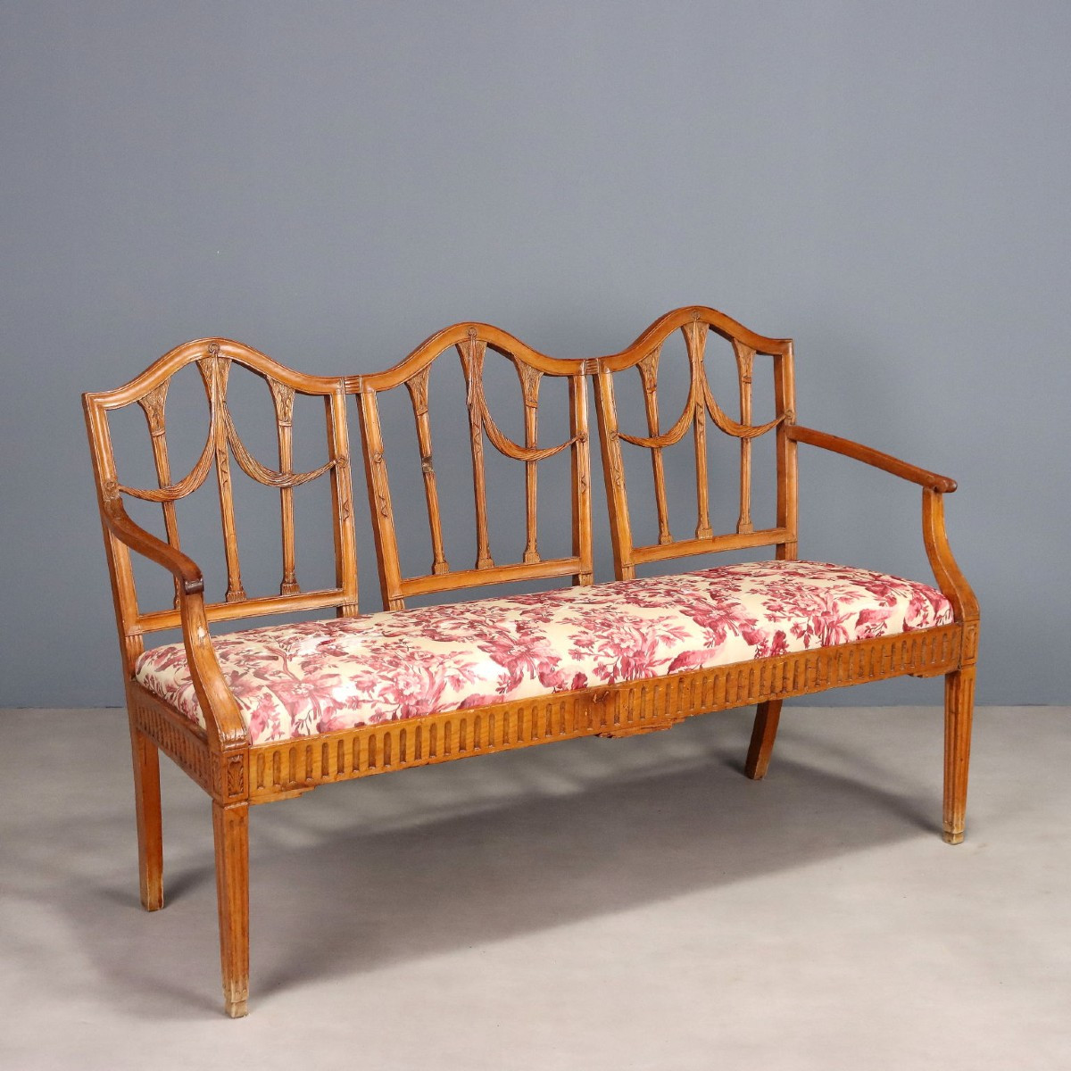 Divanetto 3 Posti Neoclassico Italia Inizio XIX Secolo