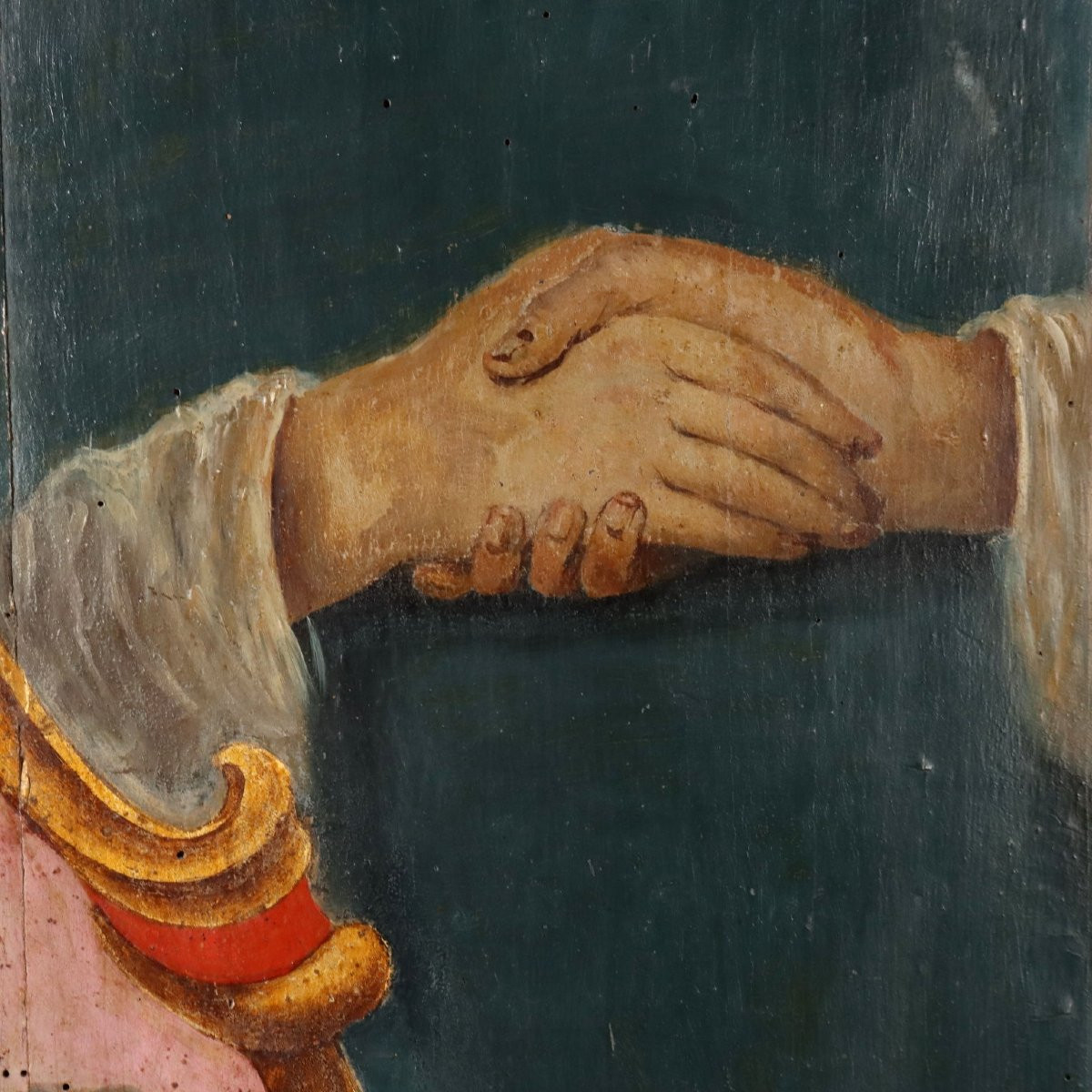 Grande Stemma Barocco Famiglia Pasqui Firenze Inizio XVIII Secolo-photo-1