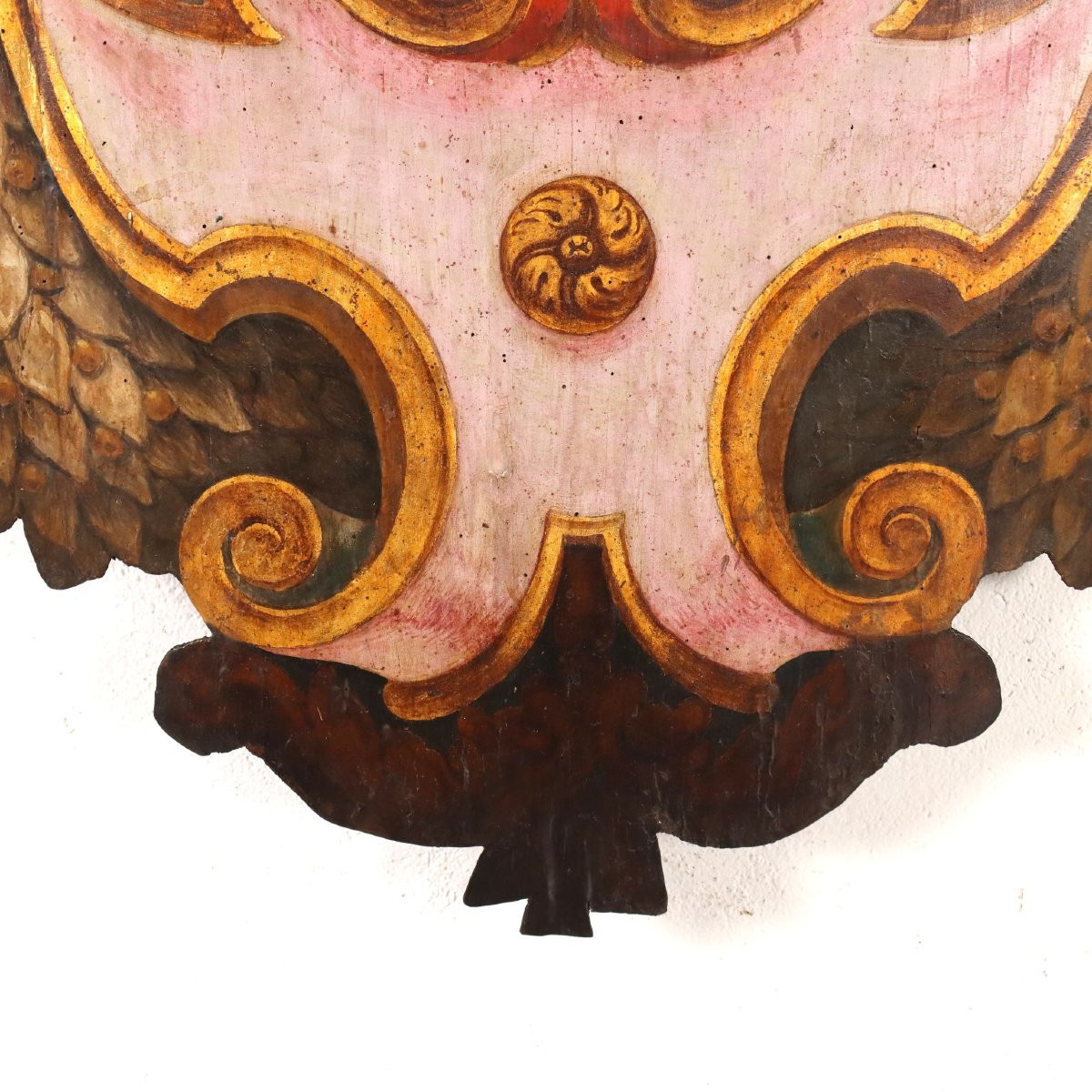 Grande Stemma Barocco Famiglia Pasqui Firenze Inizio XVIII Secolo-photo-4