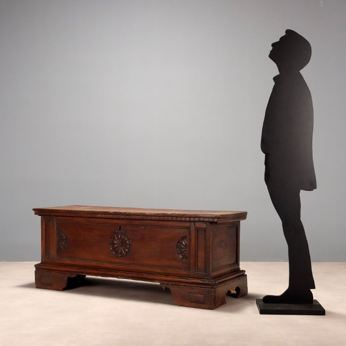 Cassapanca in Noce Italia, XVIII Secolo-photo-2