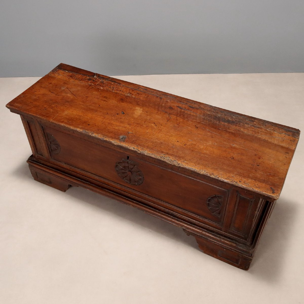 Cassapanca in Noce Italia, XVIII Secolo-photo-3