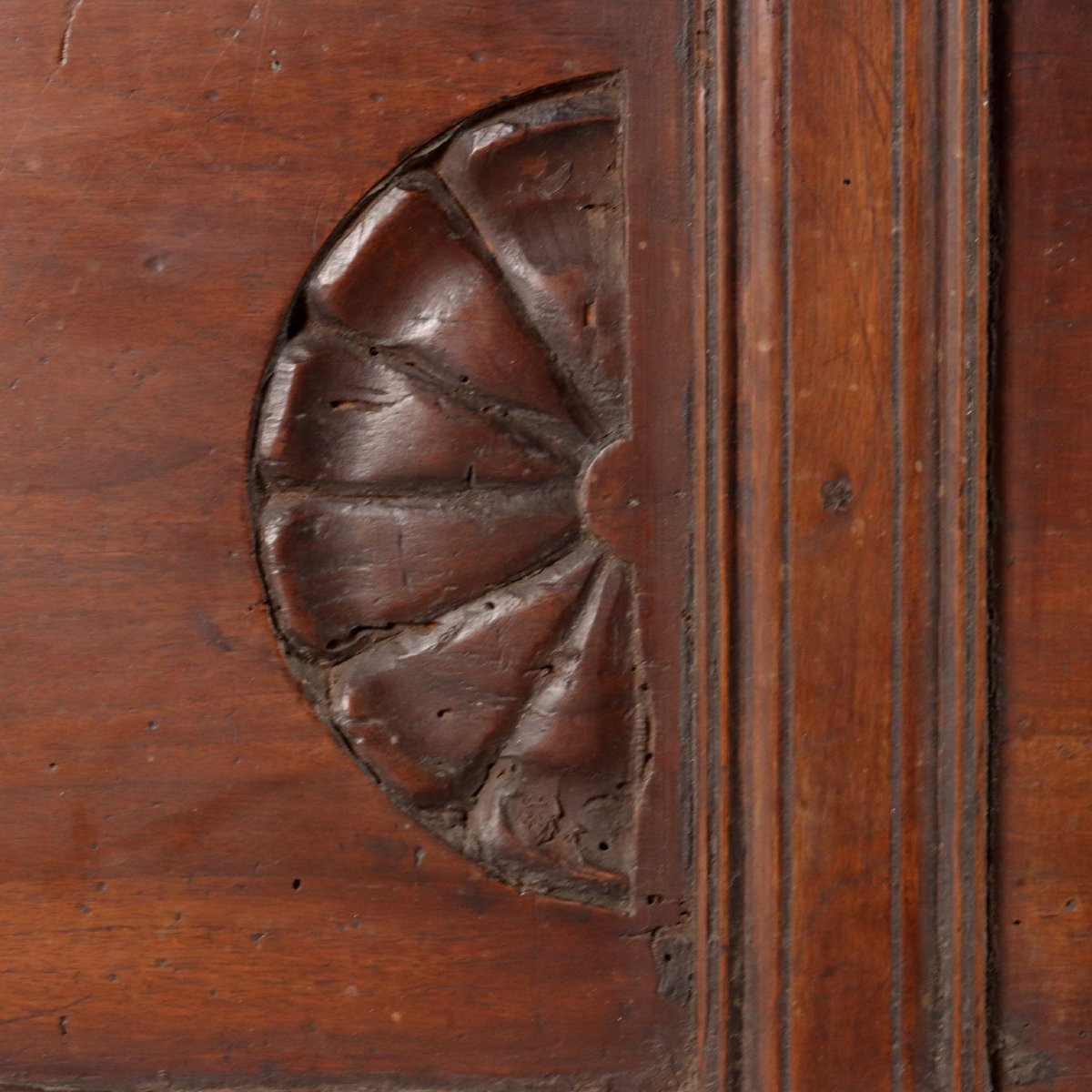 Cassapanca in Noce Italia, XVIII Secolo-photo-3