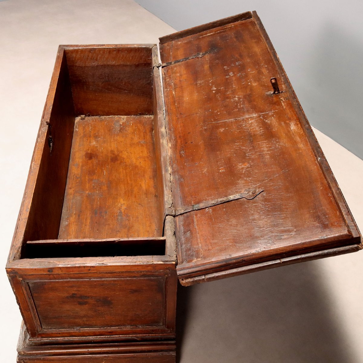 Cassapanca in Noce Italia, XVIII Secolo-photo-4