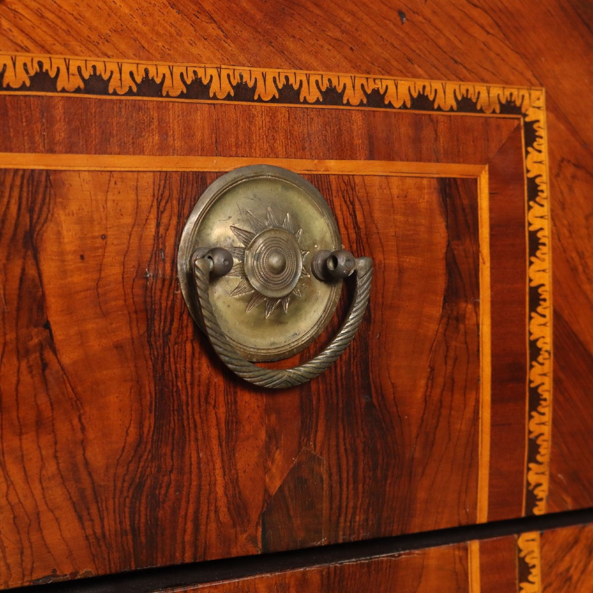 Comò Neoclassico in Noce Italia Fine XVIII Secolo-photo-1