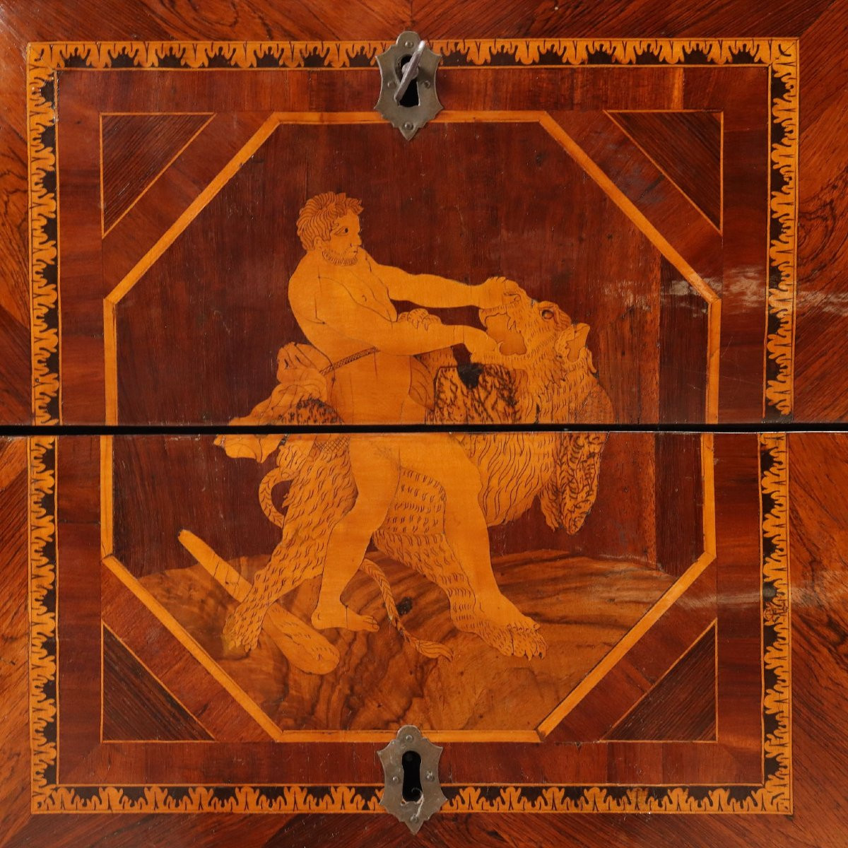 Comò Neoclassico in Noce Italia Fine XVIII Secolo-photo-4