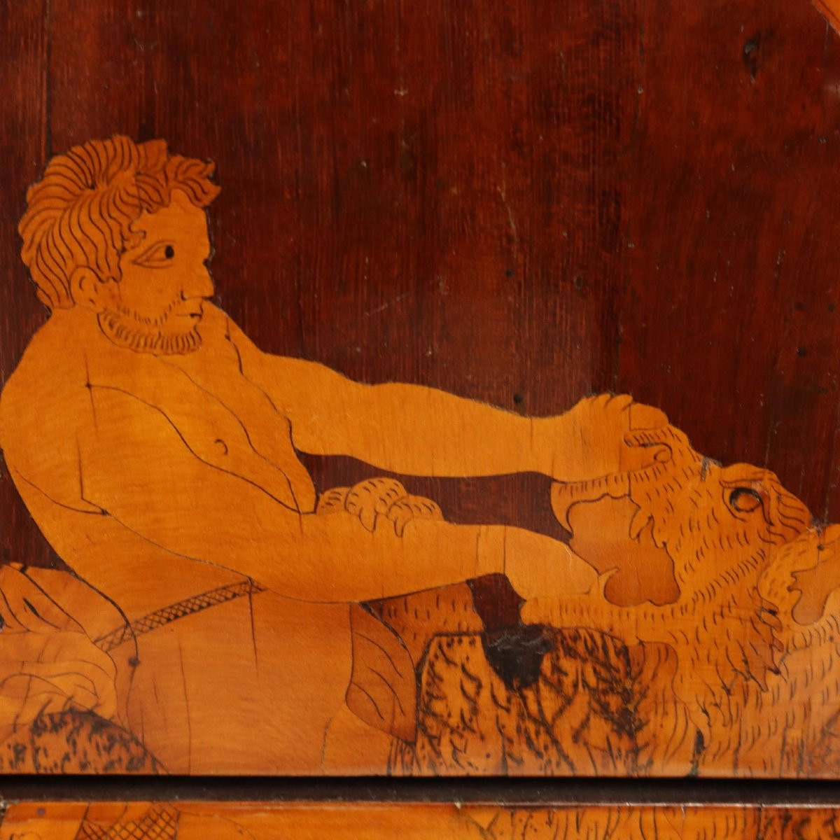 Comò Neoclassico in Noce Italia Fine XVIII Secolo-photo-5