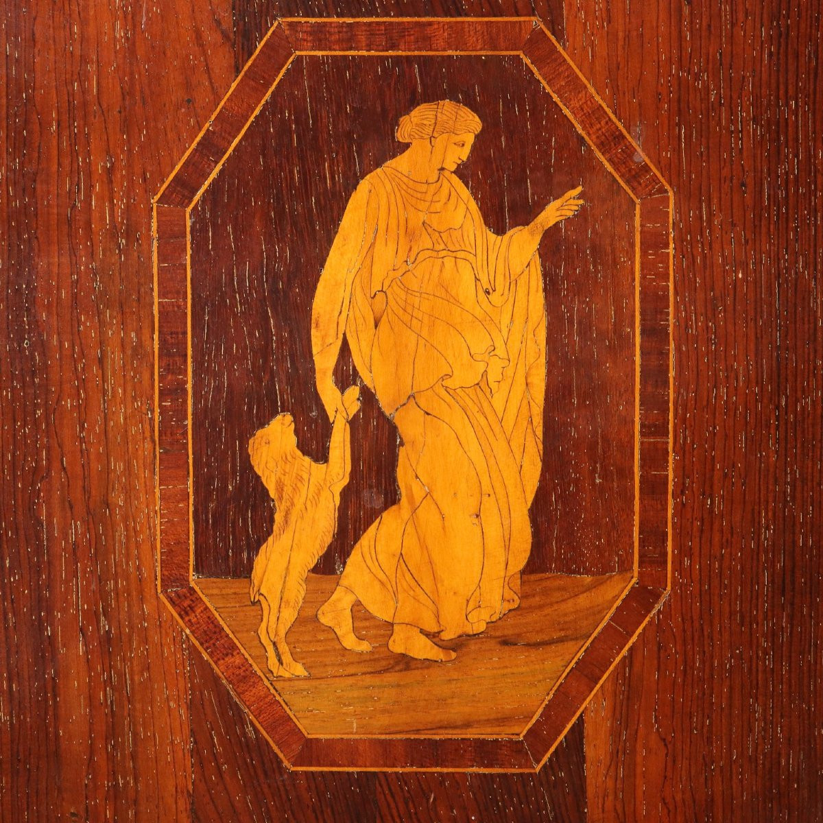 Comò Neoclassico in Noce Italia Fine XVIII Secolo-photo-6