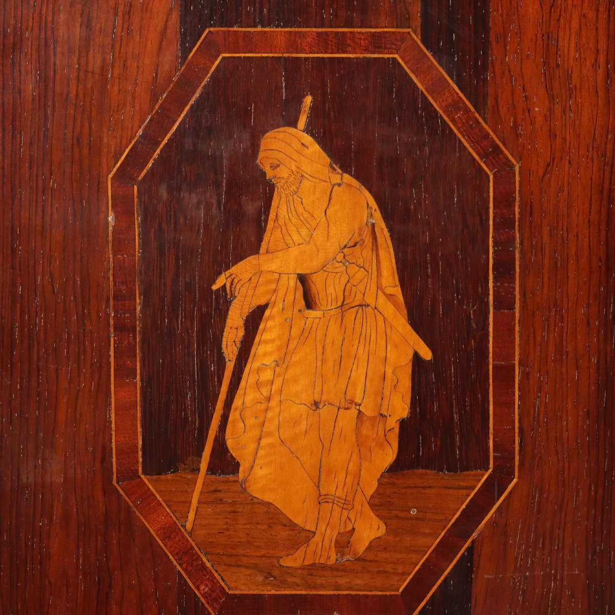 Comò Neoclassico in Noce Italia Fine XVIII Secolo-photo-7