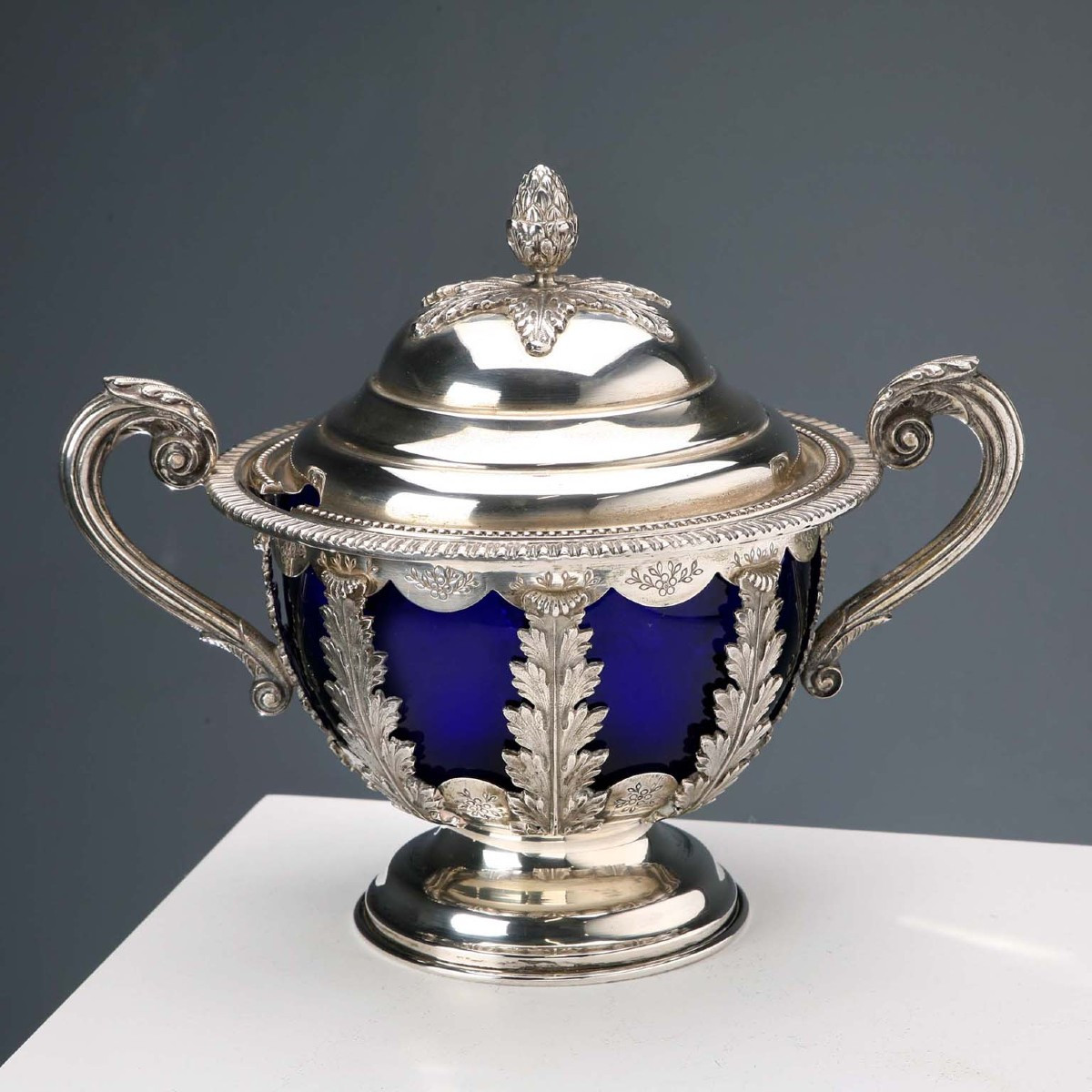 Zuccheriera in Argento Manifattura Pampurini Milano Italia Metà '900 ca