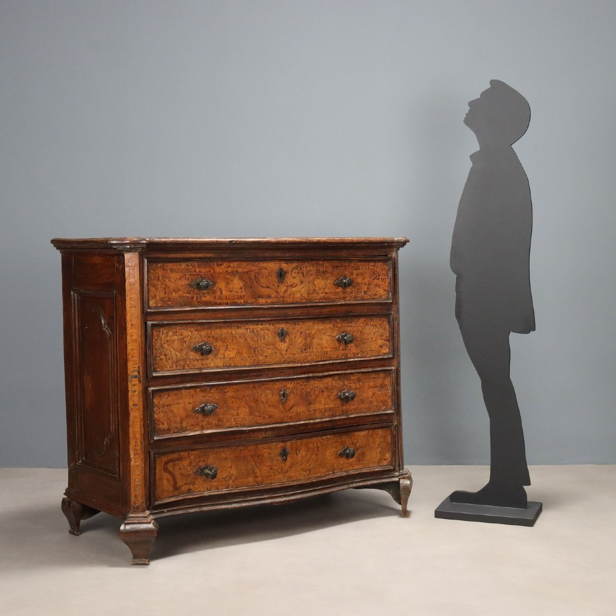 Cassettone Barocco in Noce Lombardia Inizio XVIII Secolo-photo-2