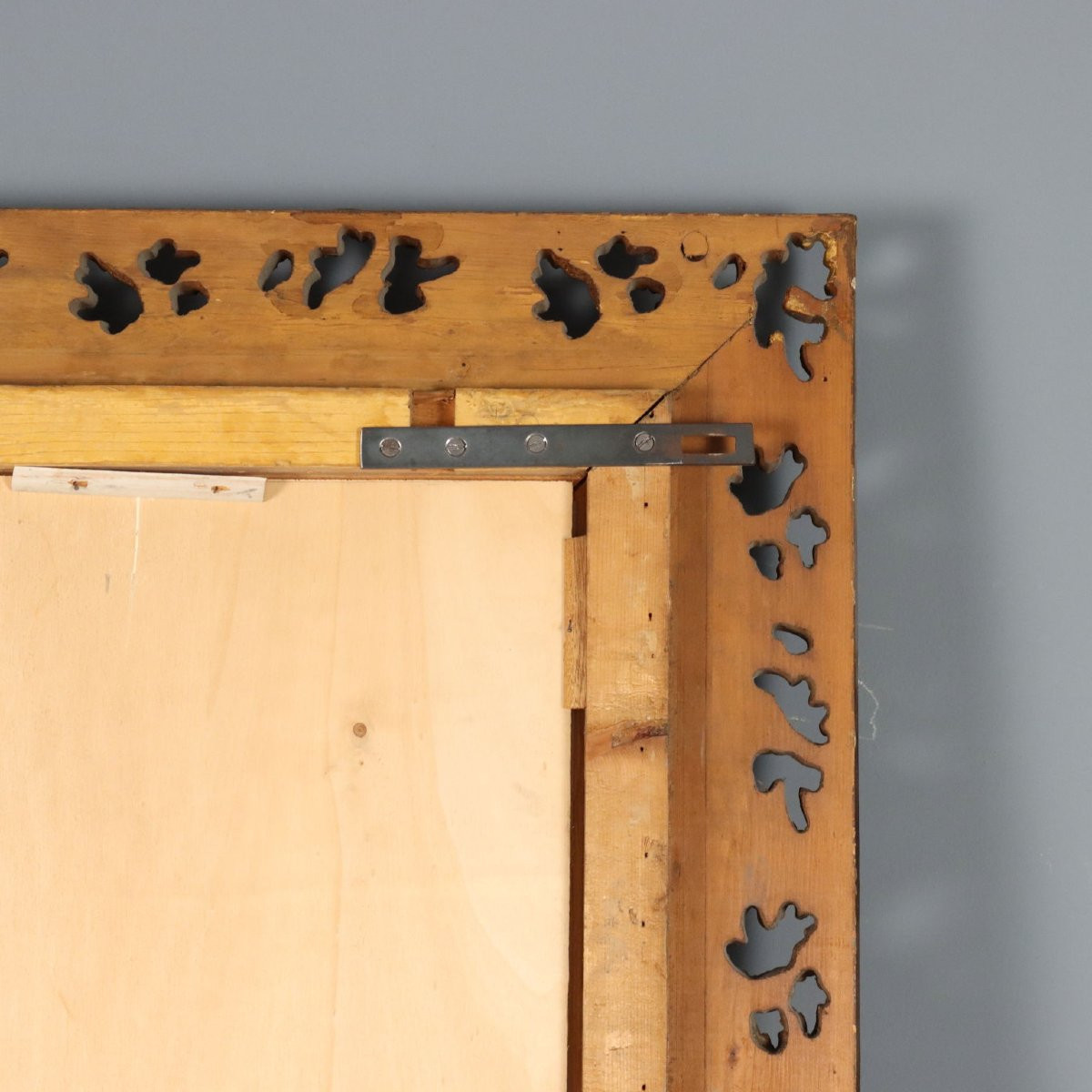 Specchio in Legno e Pastiglia Italia Inizio XX Secolo-photo-7