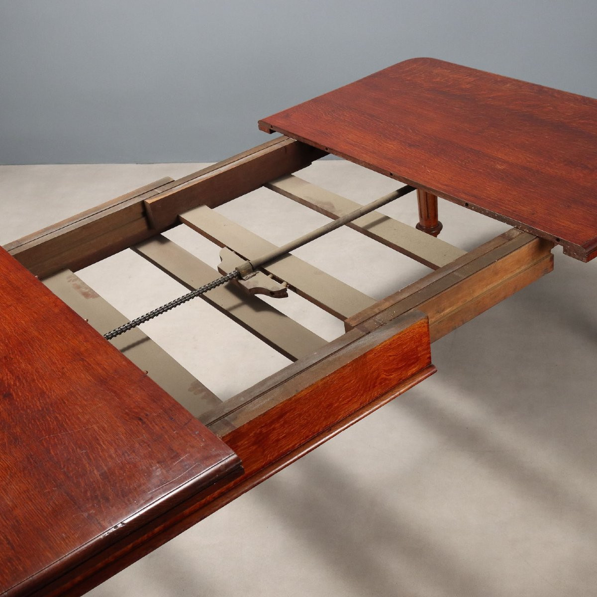 Tavolo in Rovere Tinto Mogano Inghilterra Metà XIX Secolo-photo-1