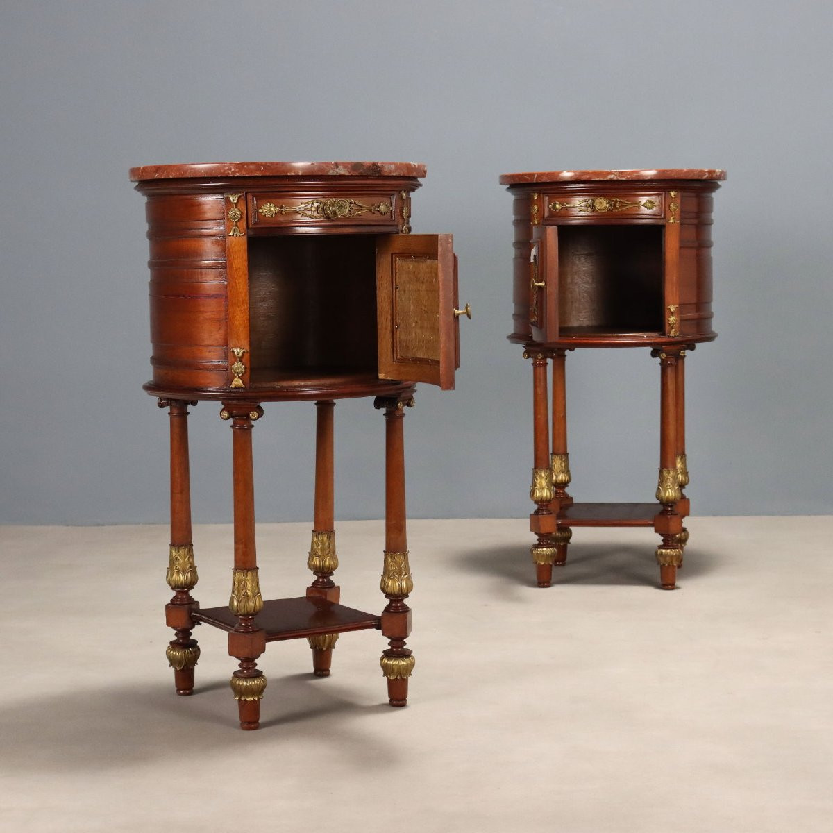 Comodini in Mogano Francia Inizio XX Secolo-photo-3