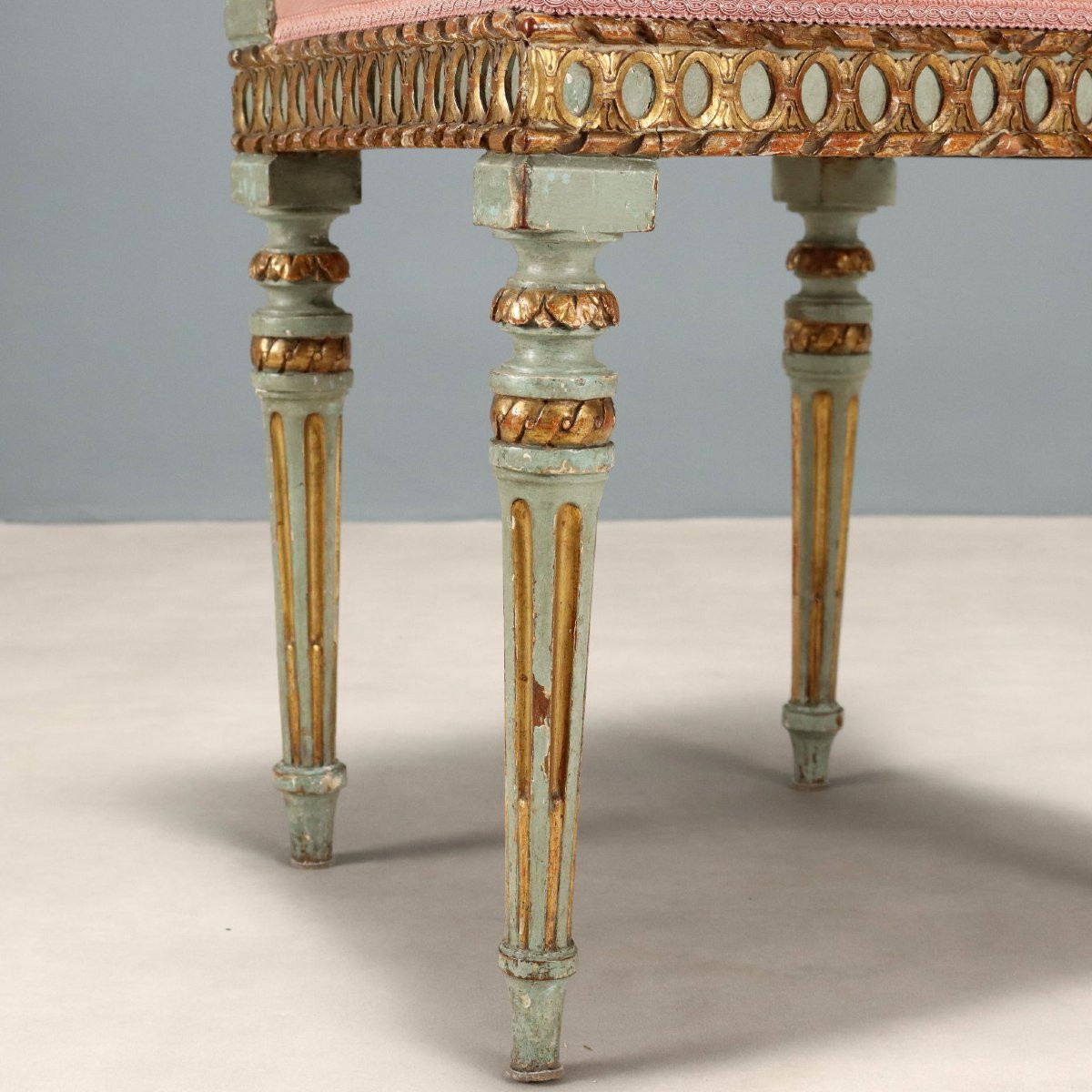 Gruppo di 4 Sedie Lombardia Terzo Quarto XVIII Secolo-photo-5