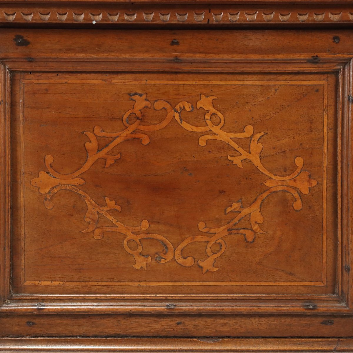 Cassapanca in Noce Italia Fine XVIII Secolo-photo-1