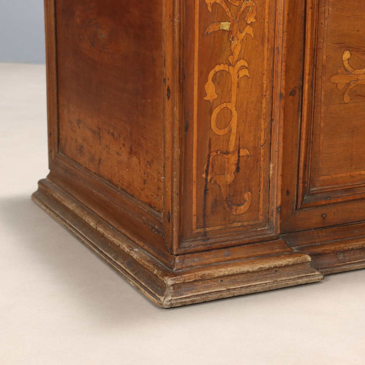 Cassapanca in Noce Italia Fine XVIII Secolo-photo-3
