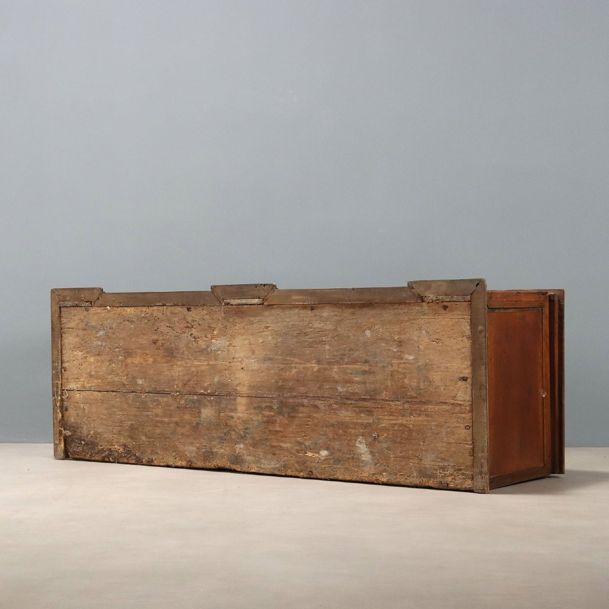 Cassapanca in Noce Italia Fine XVIII Secolo-photo-7