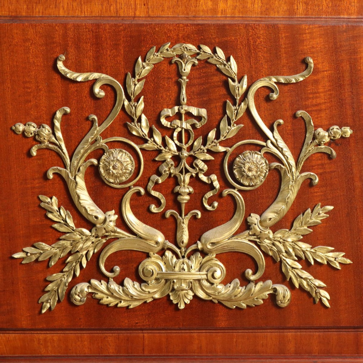 Credenza in Mogano con Alzata a Specchio Francia Inizio XX Secolo-photo-5