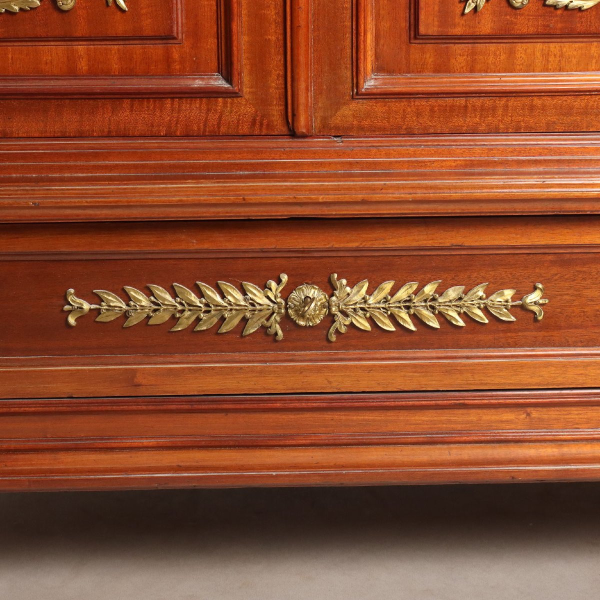 Credenza in Mogano con Alzata a Specchio Francia Inizio XX Secolo-photo-6