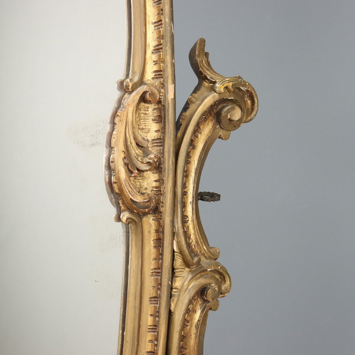 Psiche in Legno Intagliato Italia Inizio XX Secolo-photo-1