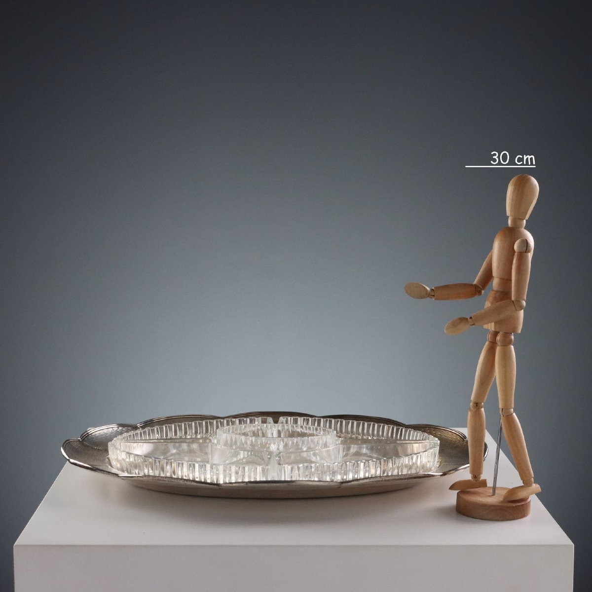 Vassoio in Argento 925 R&S Garrard Londra Inghilterra 1948-photo-2