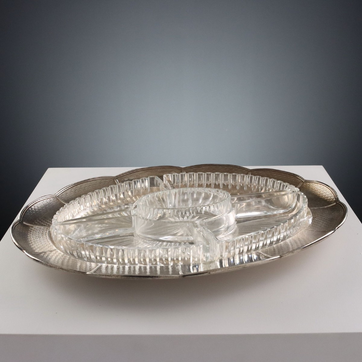 Vassoio in Argento 925 R&S Garrard Londra Inghilterra 1948