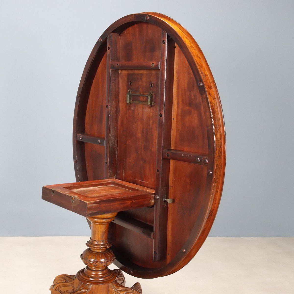 Tavolo a Vela in Mogano Inghilterra Prima Metà XIX Secolo-photo-5