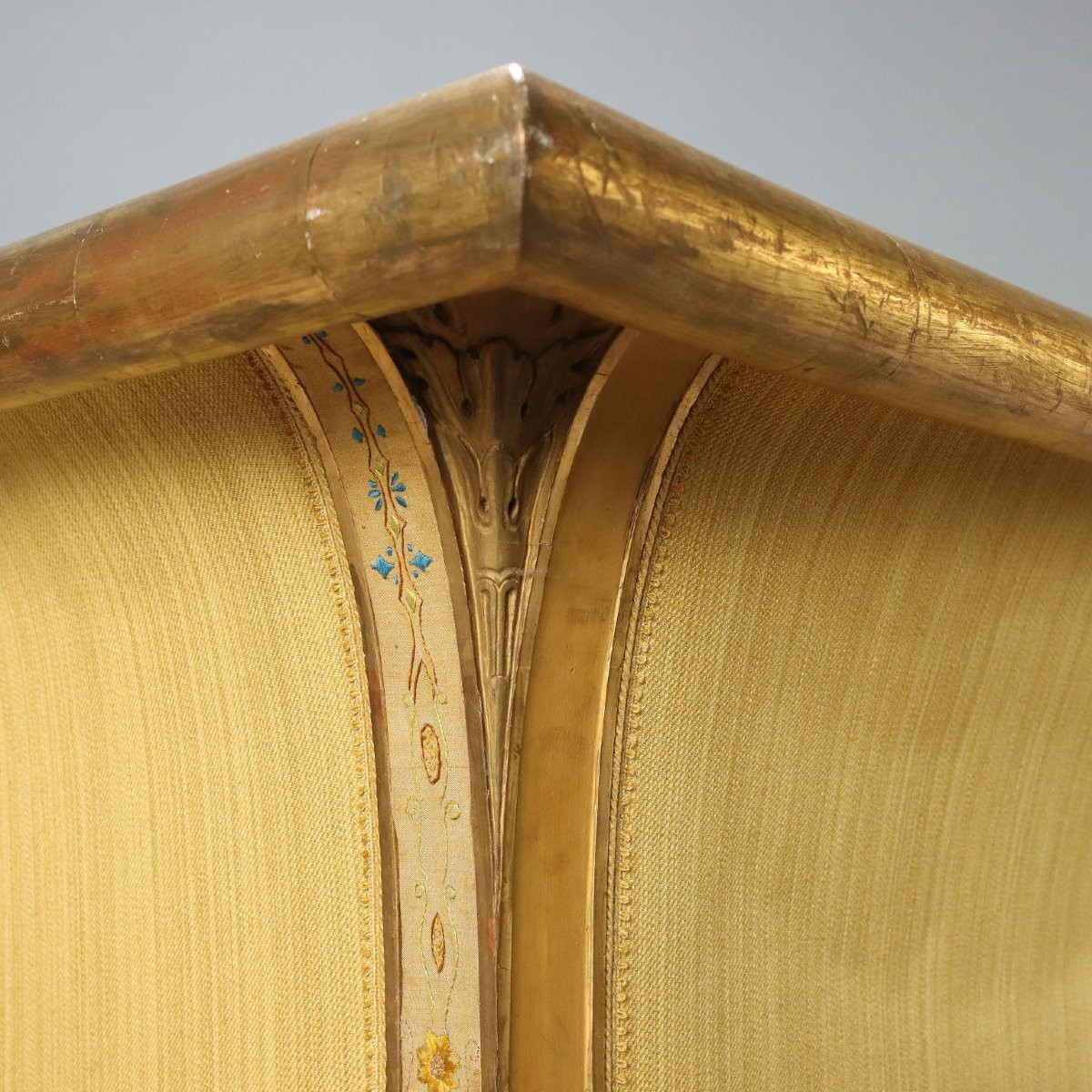 Divano Restaurazione a Giorno in Legno Italia Secondo Quarto XIX Secolo-photo-1