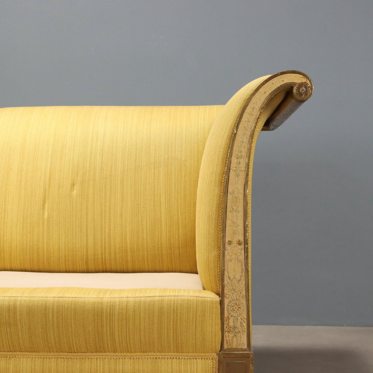 Divano Restaurazione a Giorno in Legno Italia Secondo Quarto XIX Secolo-photo-4