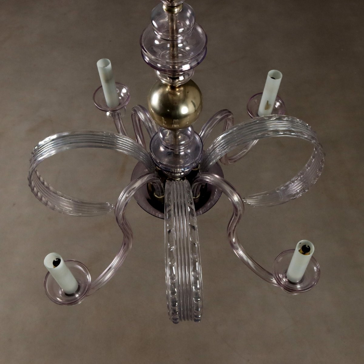 Lampadario in Vetro soffiato Veneziano Venezia XX secolo-photo-4