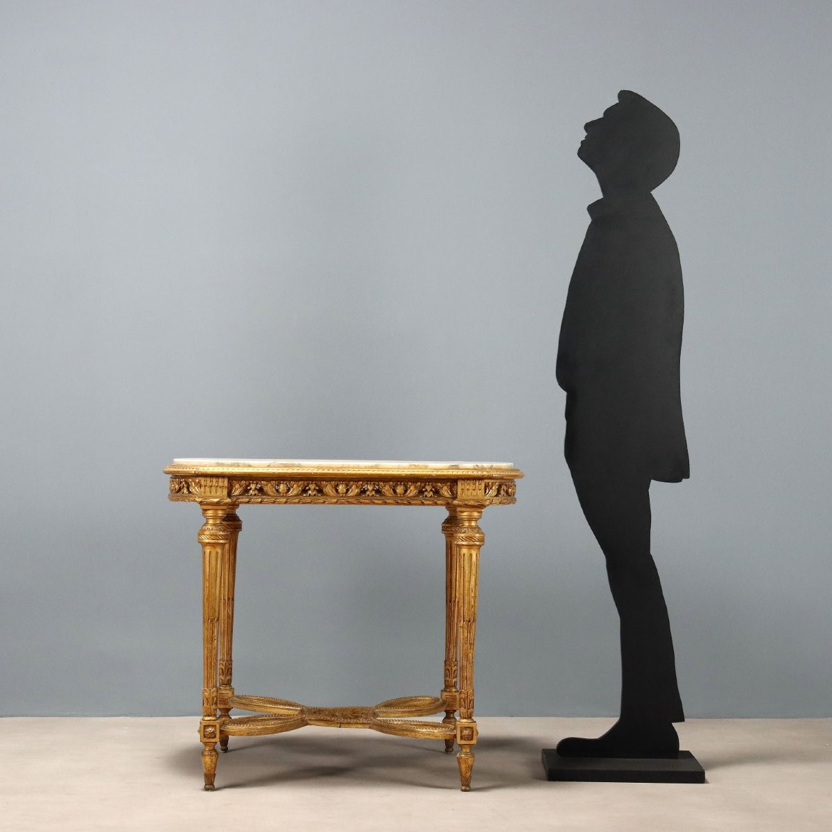 Tavolino in Stile Neoclassico Italia Fine XIX Secolo-photo-2