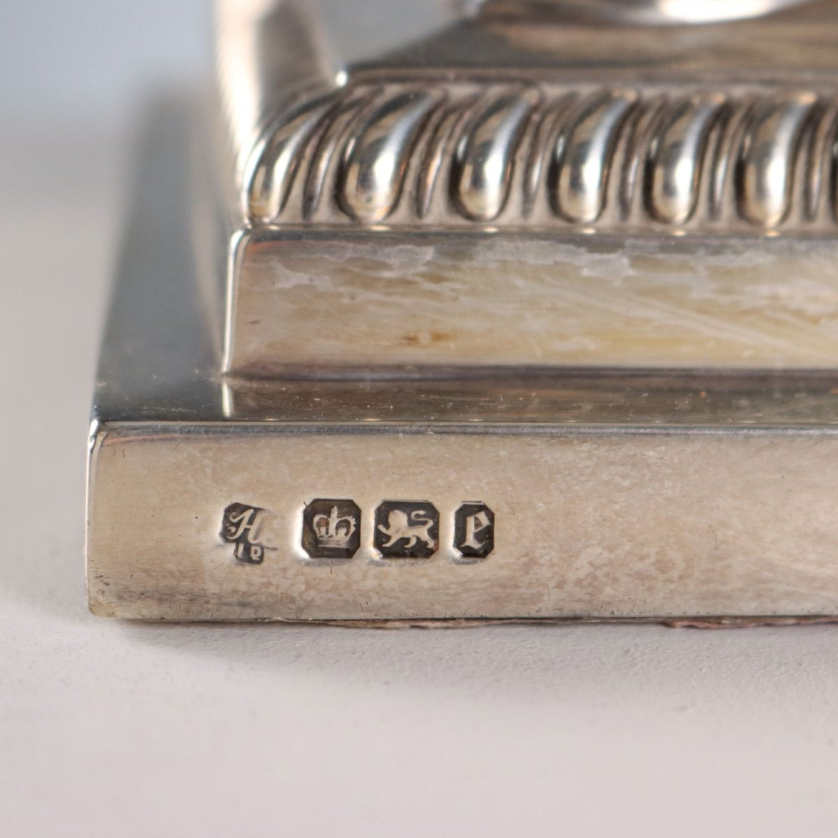 Lampada in Argento 925 Hawksworth Eyre & Co. Sheffield Inghilterra 1897-photo-4