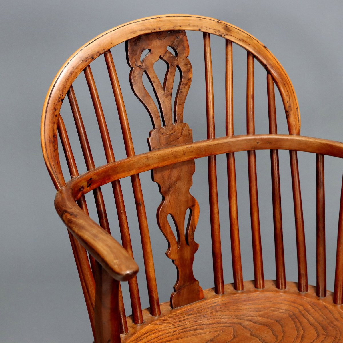 Gruppo di Quattro Poltrone in Legni Vari USA Fine XIX Secolo-photo-3
