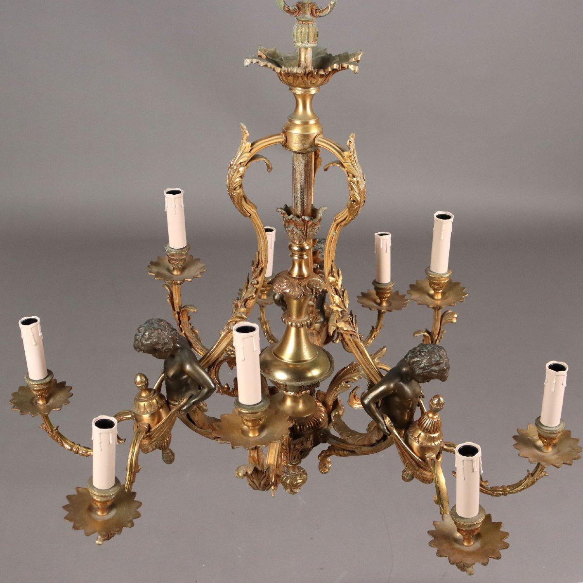 Coppia di Lampadari Italia, Inizio XX Secolo-photo-5